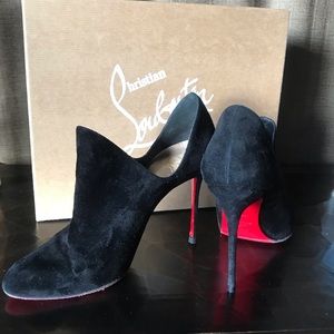 Suede Louboutin Booties